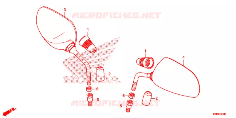 RETROVISEUR Honda SCOOTER 300 FORZA 2013  NSS300AD