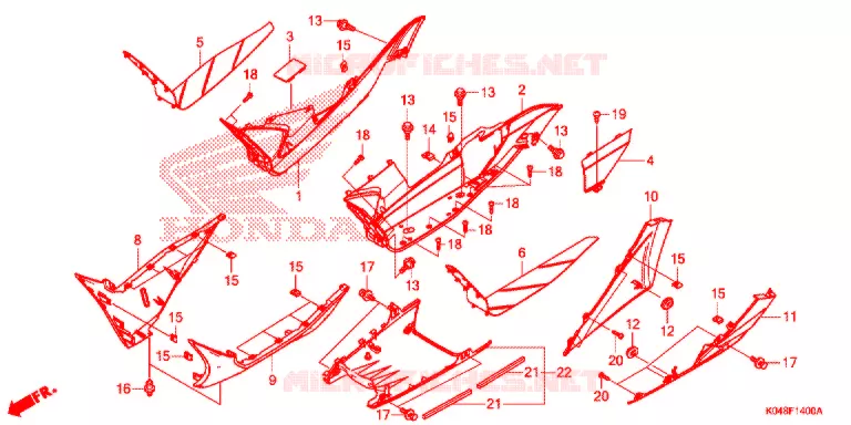 MARCHE PIEDS Honda SCOOTER 300 FORZA 2016  NSS300AG