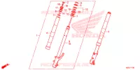 FOURCHE pour Honda ZOOMER 110 X CBS 2013