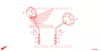 RETROVISEUR pour Honda ZOOMER 110 X CBS 2013