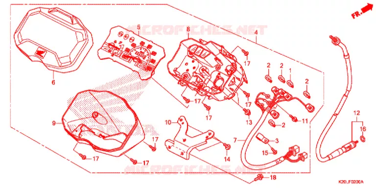 COMPTEUR Honda SCOOTER 110 ZOOMER 2013  ACG110CSFD