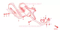 SILENCIEUX D'ECHAPPEMENT pour Honda SH MODE 125 SILVER 2019