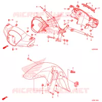 GUIDON   CARENAGE pour Honda SH MODE 125 2019