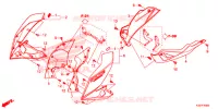 OUIES DE RADIATEUR   SABOT pour Honda CB 300 POLICE TYPE DK 2019