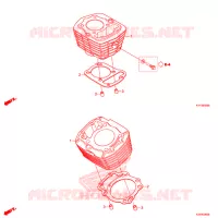 CYLINDRE pour Honda ACE 125 SPOKED WHEELS, TYPE 3PE 2019