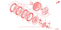 EMBRAYAGE pour Honda ACE 125 SPOKED WHEELS, TYPE 3PE 2019