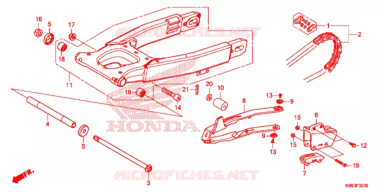 BRAS OSCILLANT Honda MOTO 250 CRF 2019  CRF250FK