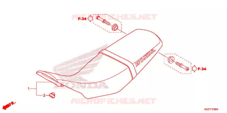 SELLE Honda MOTO 250 CRF 2019  CRF250LAK