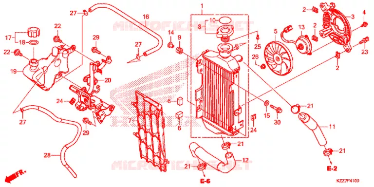RADIATEUR Honda MOTO 250 CRF 2018  CRF250RLK