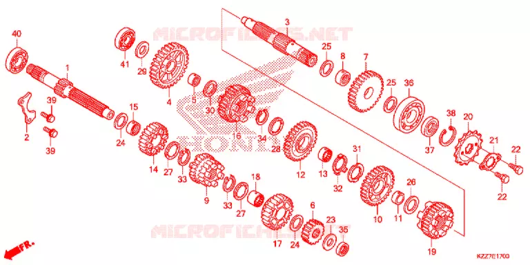BOITE DE VITESSES Honda MOTO 250 CRF 2021  CRF250RLK