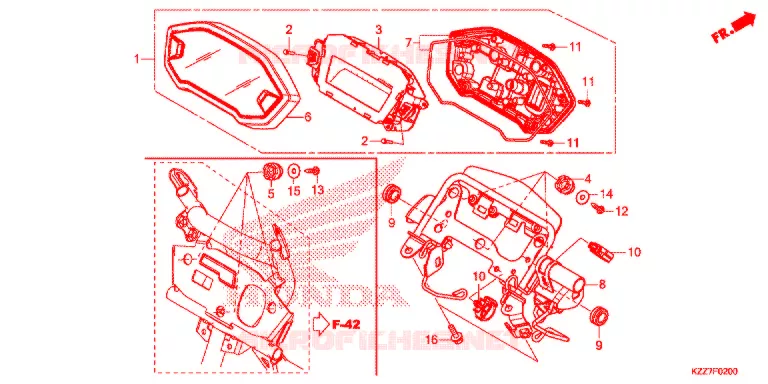 COMPTEUR Honda MOTO 250 CRF 2019  CRF250RLK