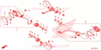 CLIGNOTANT (ED,KO,U,V,FO) pour Honda MSX 125 ABS 2020