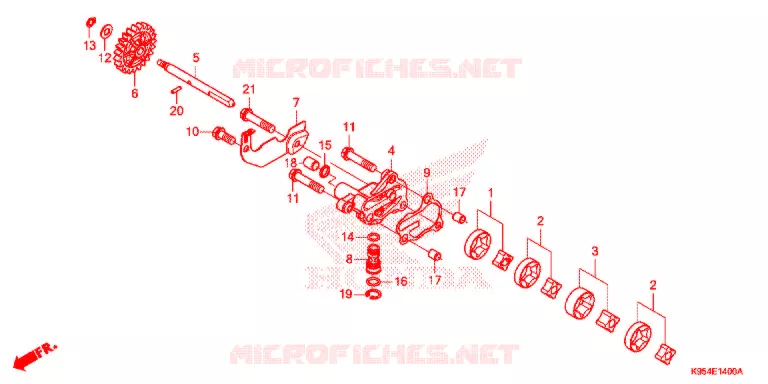 POMPE A HUILE Honda MOTO 250 CRF 2020  CRF250RL