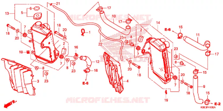 RADIATEUR Honda MOTO 250 CRF 2021  CRF250RL