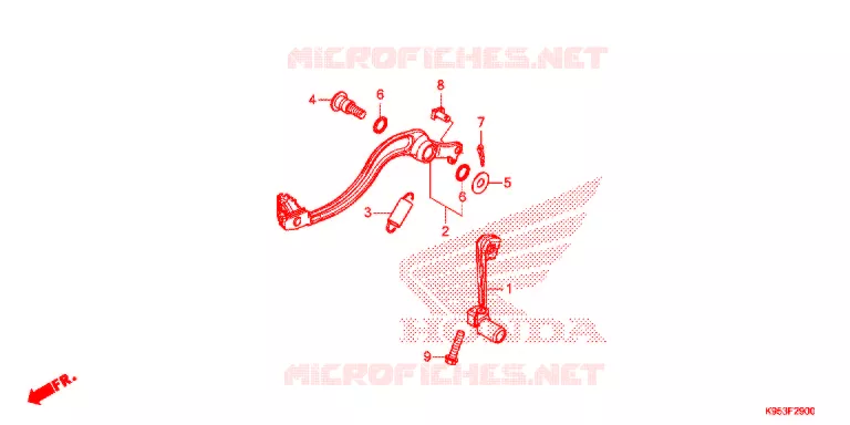 PEDALE Honda MOTO 250 CRF 2020  CRF250RL