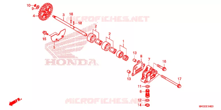 POMPE A HUILE Honda MOTO 450 CRF 2020  CRF450RL