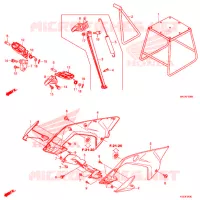 REPOSE PIED   BEQUILLE pour Honda CRF 450 RX ENDURO 2020