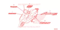 AUTOCOLLANTS pour Honda ACTIVA S 125 -TU- 2019