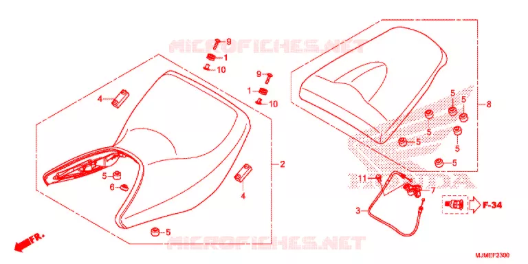 SELLE Honda MOTO 800 CROSSRUNNER 2018  VFR800XJ