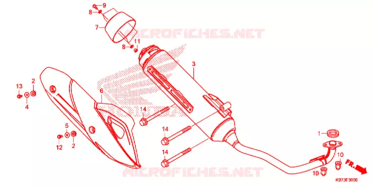 SILENCIEUX D'ECHAPPEMENT Honda SCOOTER 150 PCX 2019  WW150AK