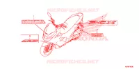 AUTOCOLLANTS pour Honda PCX 150 2019