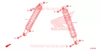 AMORTISSEUR ARRIERE pour Honda PIONEER 700 M2 DELUXE 2020