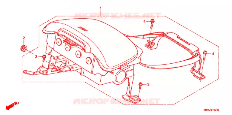MODULE AIRBAG Honda MOTO 1800 GOLD-WING 2008  GL18008