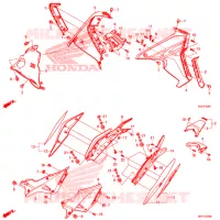 OUIES DE RADIATEUR (CRF250RL/RLA) pour Honda CRF 250 RALLYE ABS 2019