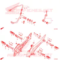 PEDALE pour Honda CRF 250 RALLYE ABS 2019