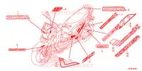 AUTOCOLLANTS pour Honda ZOOMER 110 X 2019