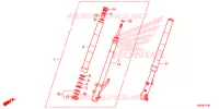 FOURCHE pour Honda ZOOMER 110 X 2019