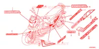 AUTOCOLLANTS pour Honda ZOOMER 110 X 2018