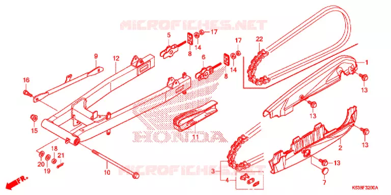 BRAS OSCILLANT Honda MOTO 110 CD 2017  CB110C2MH