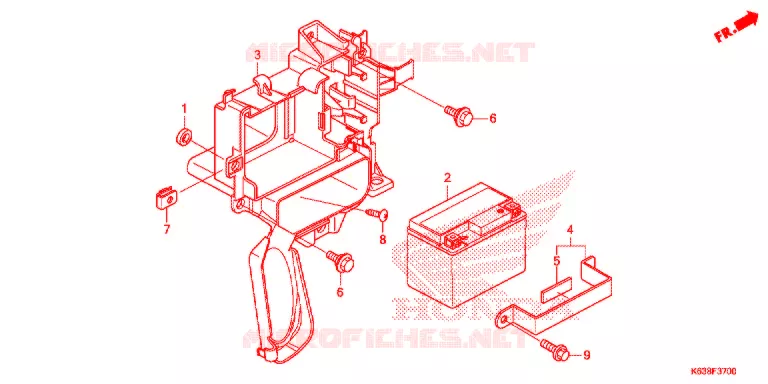 BATTERIE Honda MOTO 110 CD 2017  CB110C2MH