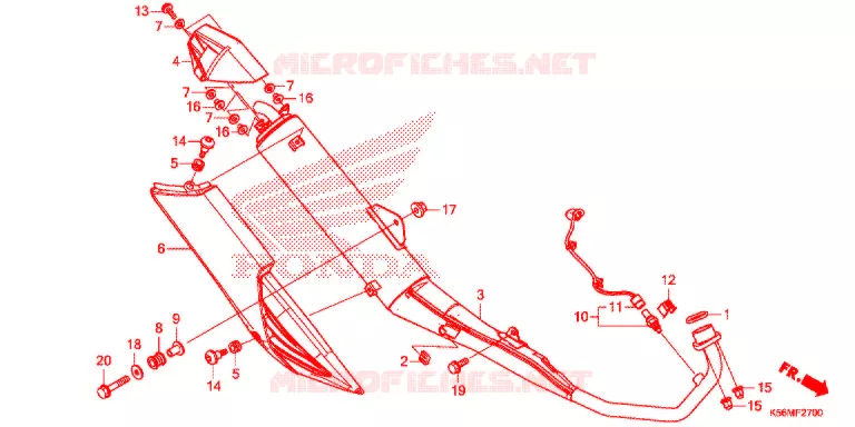 SILENCIEUX D'ECHAPPEMENT Honda MOTO 150 RS 2018  FS150FJ
