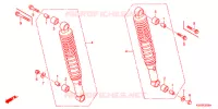 AMORTISSEUR ARRIERE pour Honda BIZ 125 FREIO DIANTEIRO DISCO 2008