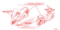 AUTOCOLLANTS pour Honda FORZA 300 ABS 2019