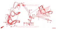 GUIDON   CARENAGE pour Honda FORZA 300 ABS 2019