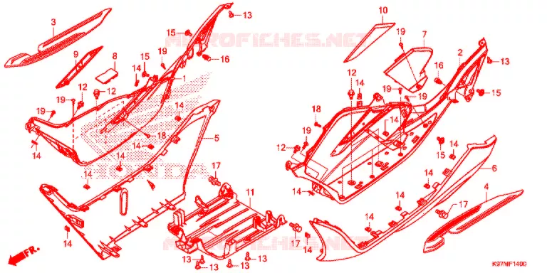MARCHE PIEDS Honda SCOOTER 150 PCX 2020  WW150HVJ
