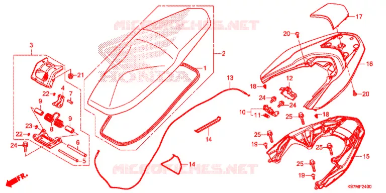 SELLE Honda SCOOTER 150 PCX 2019  WW150HVJ
