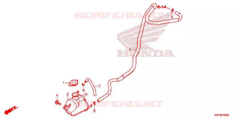 VASE D'EXPANSION Honda SCOOTER 150 PCX 2019  WW150HVJ