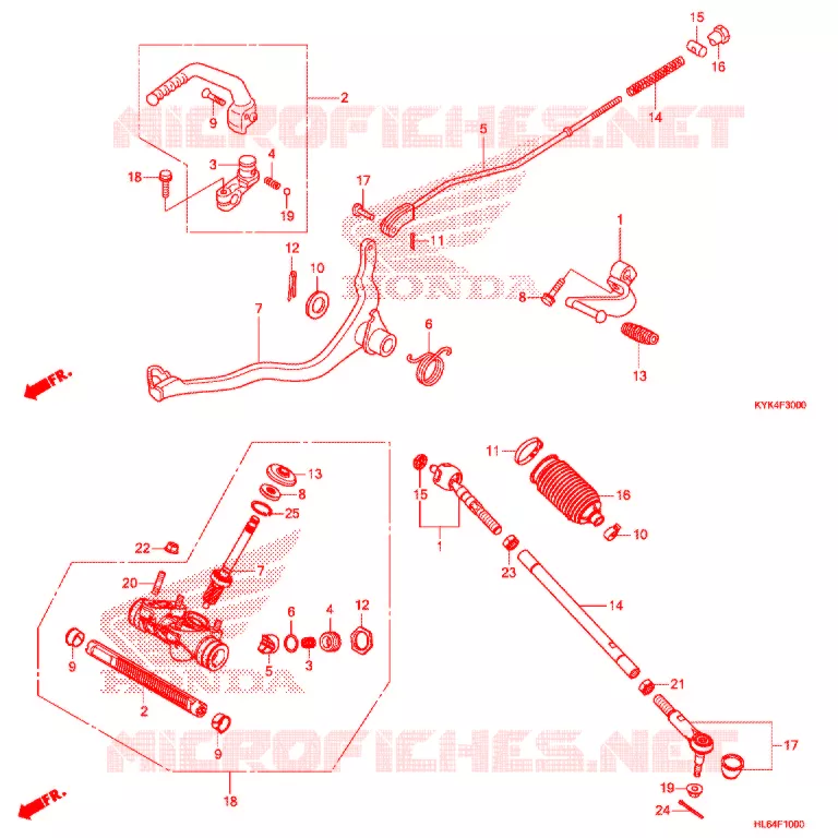 PEDALE - KICK Honda MOTO 110 CRF 2020  CRF110FL