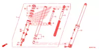 FOURCHE pour Honda CB 500 F ABS 2020
