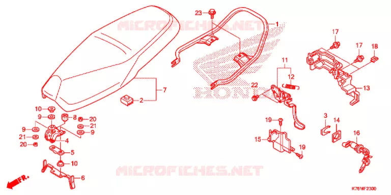 SELLE Honda MOTO 110 EX5 2019  NBC110MCDK