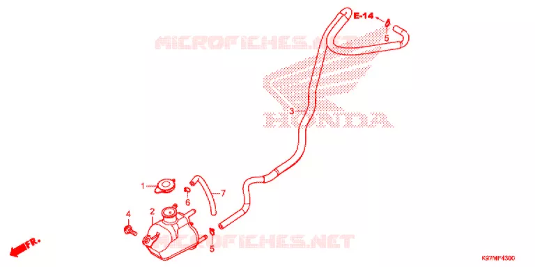 VASE D'EXPANSION Honda SCOOTER 150 PCX 2020  WW150_20