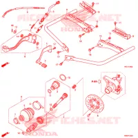 PEDALE   REPOSE PIED pour Honda FOURTRAX 420 RANCHER 4X4 Manual Shift 2020
