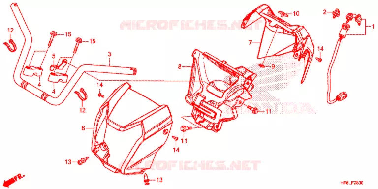 GUIDON Honda ATV 520 FOURTRAX 2020  TRX520FA6L