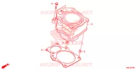 CYLINDRE pour Honda FOURTRAX 520 FOREMAN RUBICON 4X4 AT DCT EPS DELUXE 2020