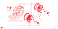 ROUE ARRIERE pour Honda FOURTRAX 520 FOREMAN RUBICON 4X4 AT DCT EPS DELUXE 2020