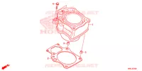 CYLINDRE pour Honda FOURTRAX 520 RUBICON 4X4 EPS RED 2020